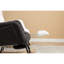 Chaise berçante à dossier avec repose-pieds réglable l 27,6 po x l 27,6 po x H 38,8 po-517431572