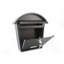 Classic 2 Wall Mounted Galvanised Steel Lockable Weatherproof Post Box - 36x38x13cm-64111924