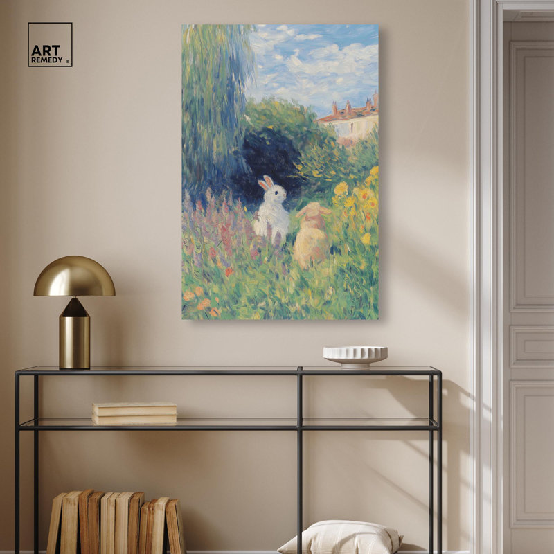 Décoration murale nature Quiet Gardeners par , H 36 po x l 24 po, Toile tendue