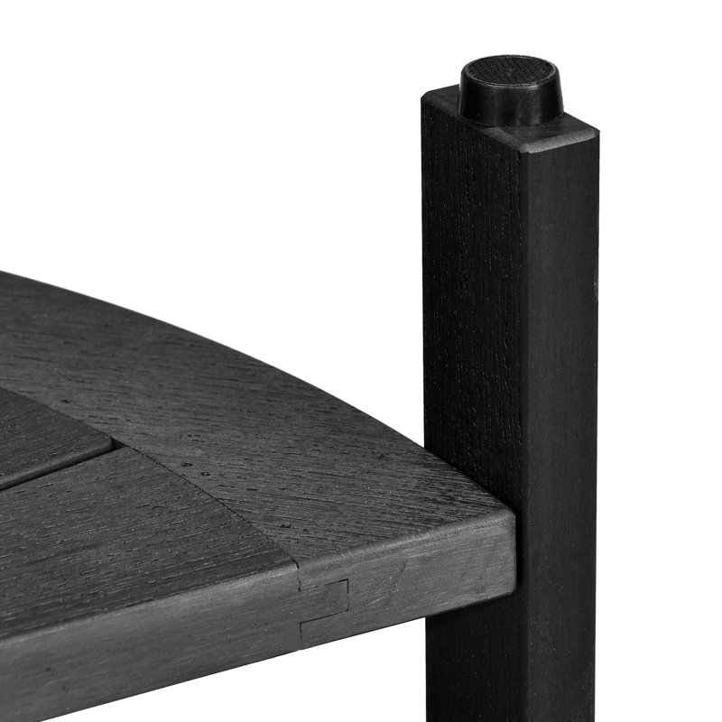 Banc de douche en polystyrène HPS de l 17,12 po Kerstetter, Noir