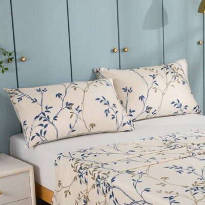 100% Cotton Standard Floral - Set of 2