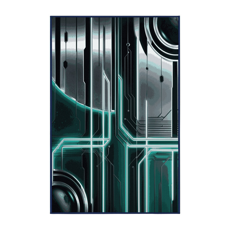 Orbit Fractals Rug, Rectangle 8' x 12'