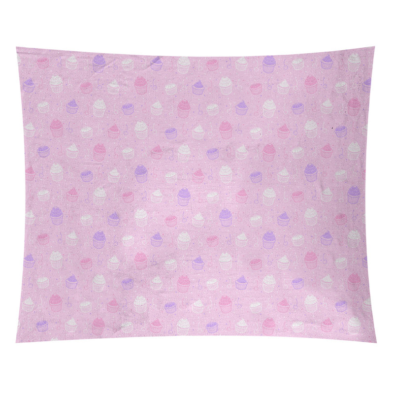 Tapisserie petits gâteaux par katelyn elizabeth Avicia, H 27,5 po x l 37,5 po, Rose / violet / bleu, Intérieur