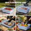 Baignoire de préparation multifonctionnelle pliable pour barbecue avec planche à découper 9 pièces Feasto-123125599