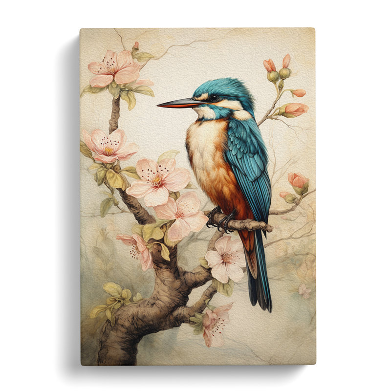 Kingfisher Victorian No.3 - No Frame Print, 60cm H x 40cm W x 3cm D
