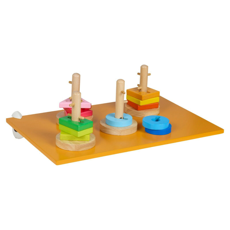 Roybal 3 Piece Floating Shelf, Orange