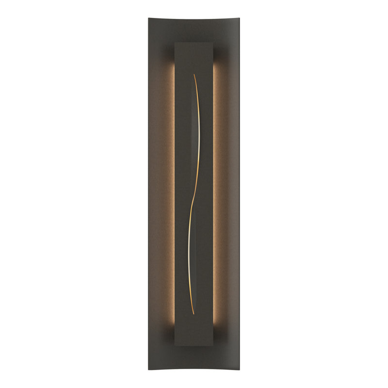 Gallery Dimmable 8 Lbs Flush Mount Scone, Dark Smoke, Ivory Art