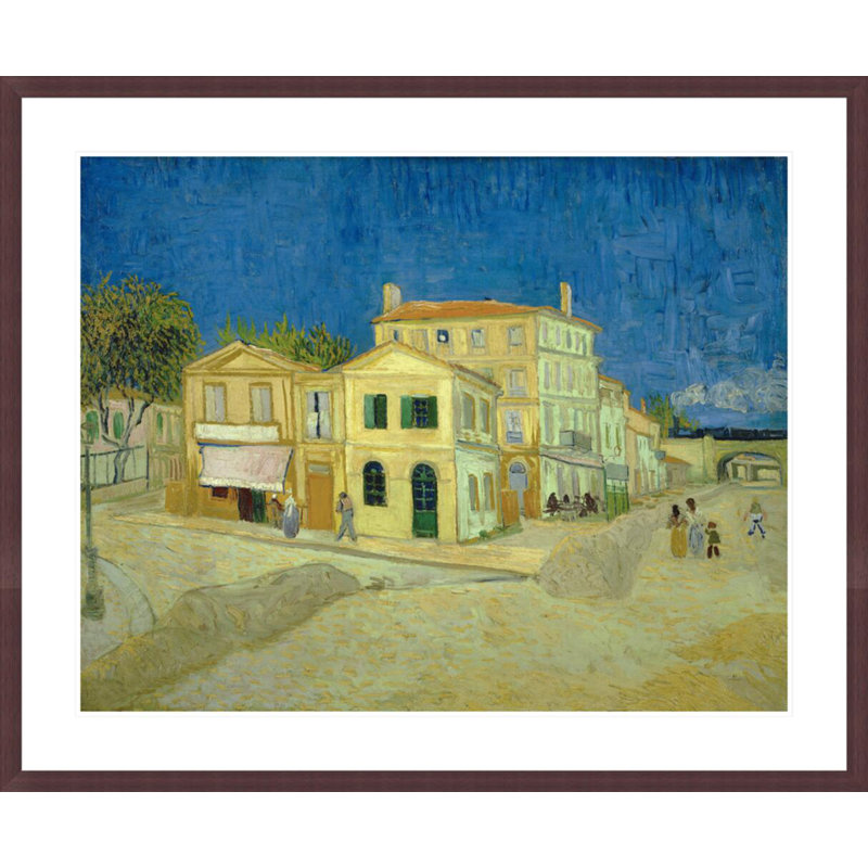 «The Yellow House» par Vincent van Gogh, impression giclée encadrée, H 33,5 po x l 40,68 po