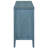 Antique Blue Retro Sideboard - Furniture For Living Area Round Handle Design Home Use Rounded Lines On Doors-981962896