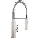 Eurocube® Pull Out Single Handle Kitchen Faucet with SilkMove® and with Accessories