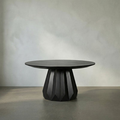 Brosche Mahogany Round Solid Wood Dining Table
