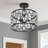 Baconton 3 - Light 13'' Crystal Drum Semi Flush Mount