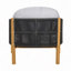 Fauteuil club d'extérieur en bois avec coussin-465557755