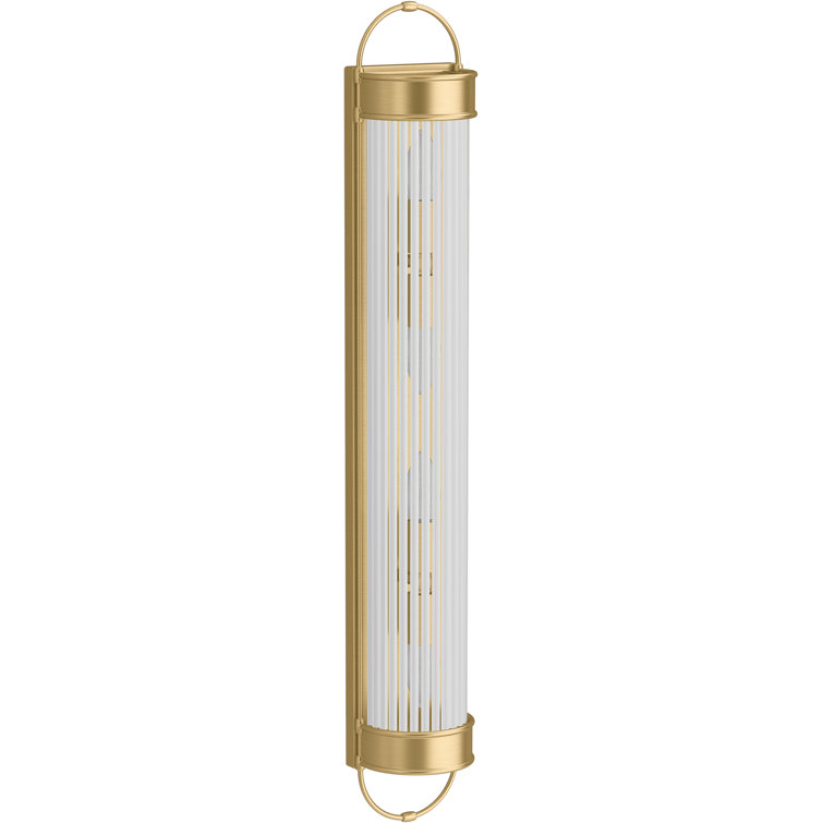 KOHLER Terret 4-Light Brushed Moderne Brass Wall Sconce