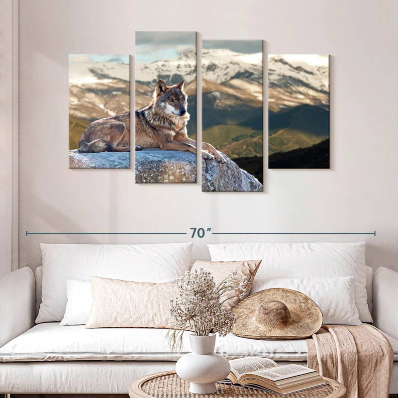 Brampt Iberian Wolf, 32'' H x 52'' W