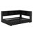 Practical Full Metal Daybed With Pull-Out Trundle And Built-In Storage Sections-338116067