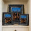 Cadre photo mural 3 pièces 8 "x 10" noir pour décoration intérieure