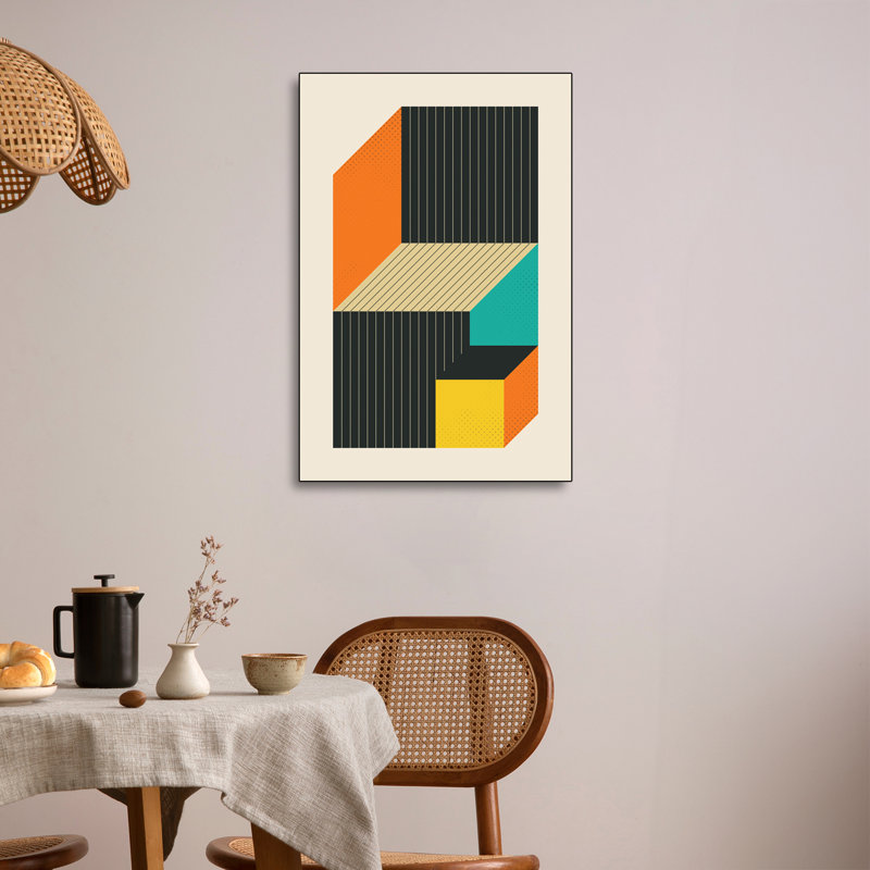 Reproduction d'art murale sur toile Steemplix, "Cubes VI" par Jazzberry Blue