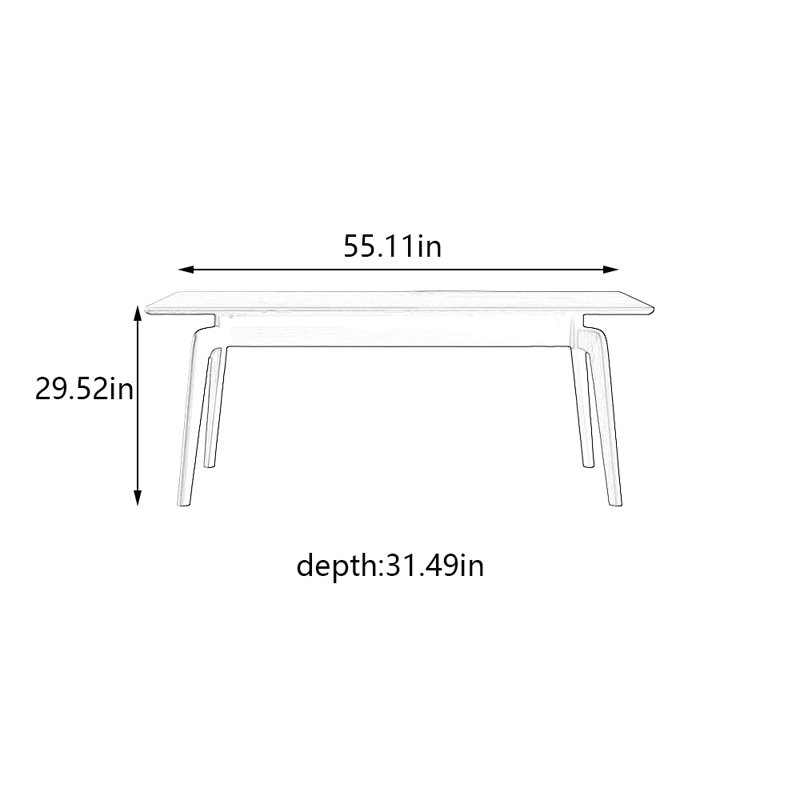 Gomar, H 29,52 po x L 55,11 po x l 31,49 po