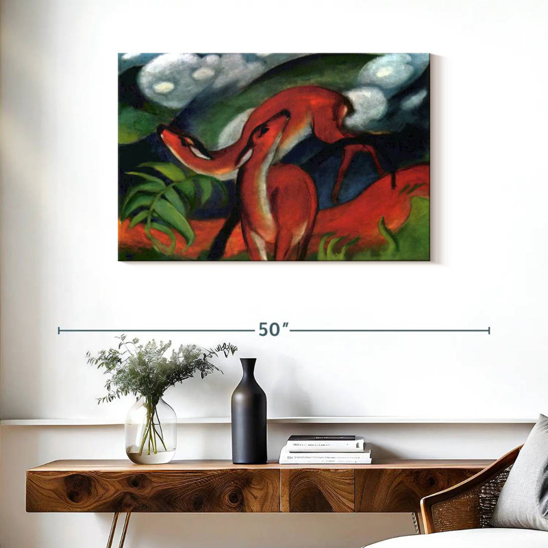 Brampt Red Deer II 1912, 24" H x 36" W