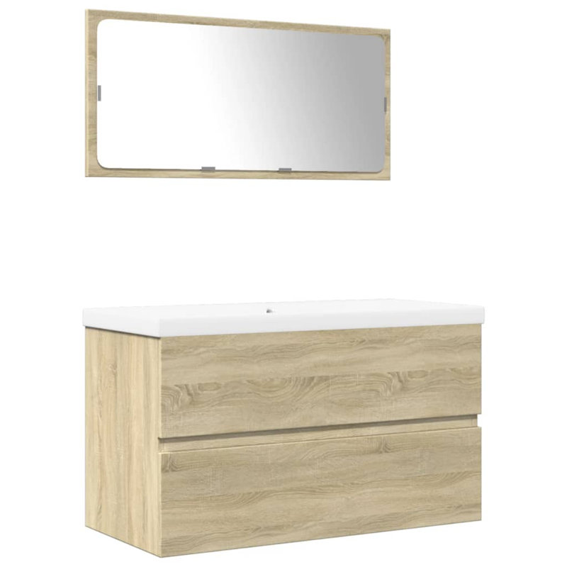 Santro Bathroom Furniture Suite, Sonoma Oak