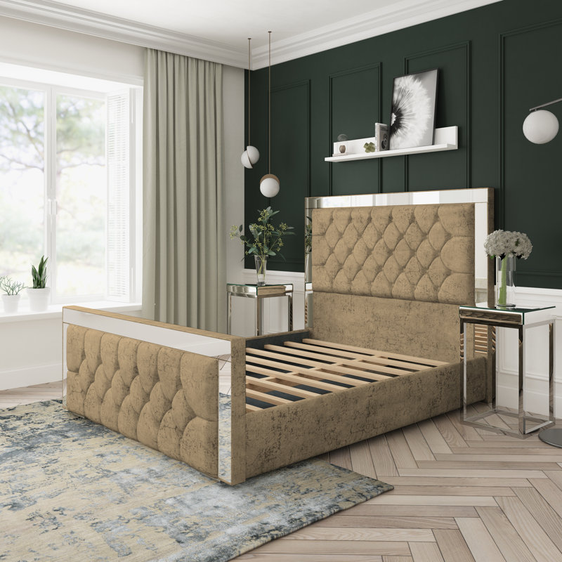 Divan Bed Base, Double (4'6), Mink