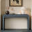 Rustic Console Table With Fluted Drawer Front-769769497