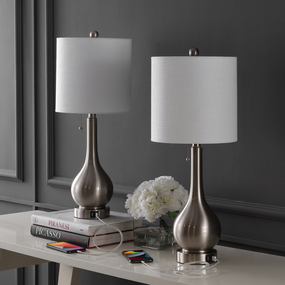 Orford Metal USB Table Lamp (Set of 2) Willa Arlo™ Interiors Base 