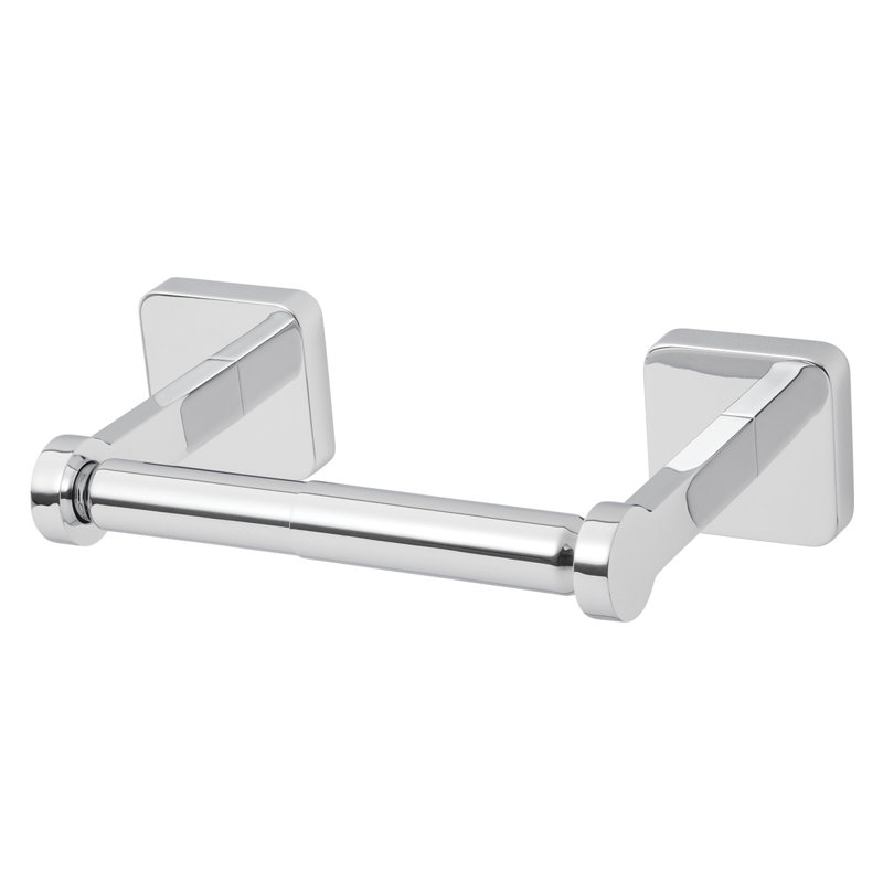 Kubos Wall Mount Toilet Paper Holder, Polished Chrome