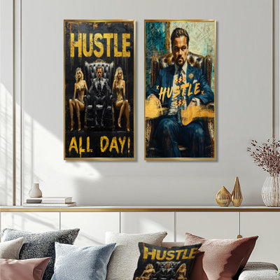 Ensemble de 2 pièces Hustle All Day Wolf Wall Street I - loup de Wall Street