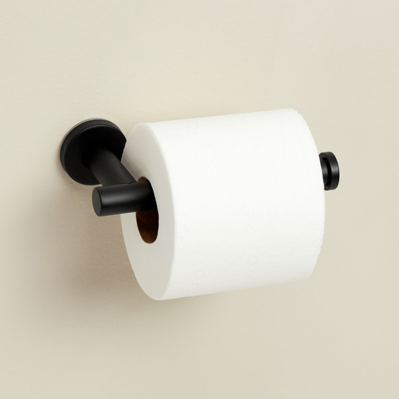Biscayne Toilet Paper Holder, Matte Black
