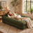 Boneless Convertible Corduroy Sleeper Sofa Bed, 3-Position (Sofa/Recliner/Bed) with High-Density Foam, No Assembly Required, Vacuum-Compressed for Easy Shipping-180198935