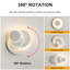Achna Led Round Rotation Wall Light
