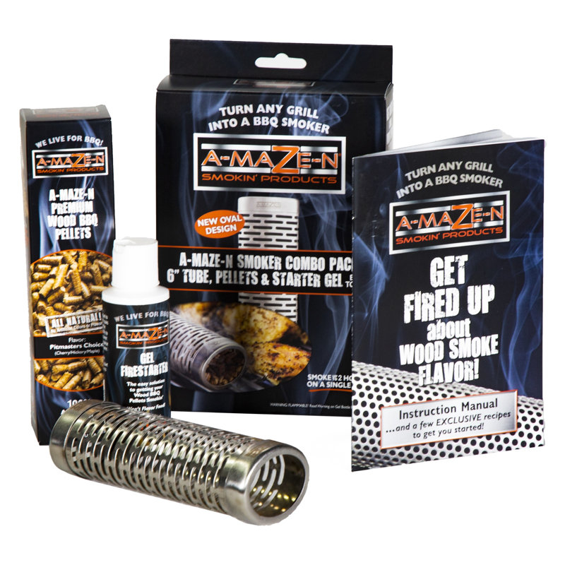 A-Maze-N 6" Stainless Steel Tube Smoker Combo Pack
