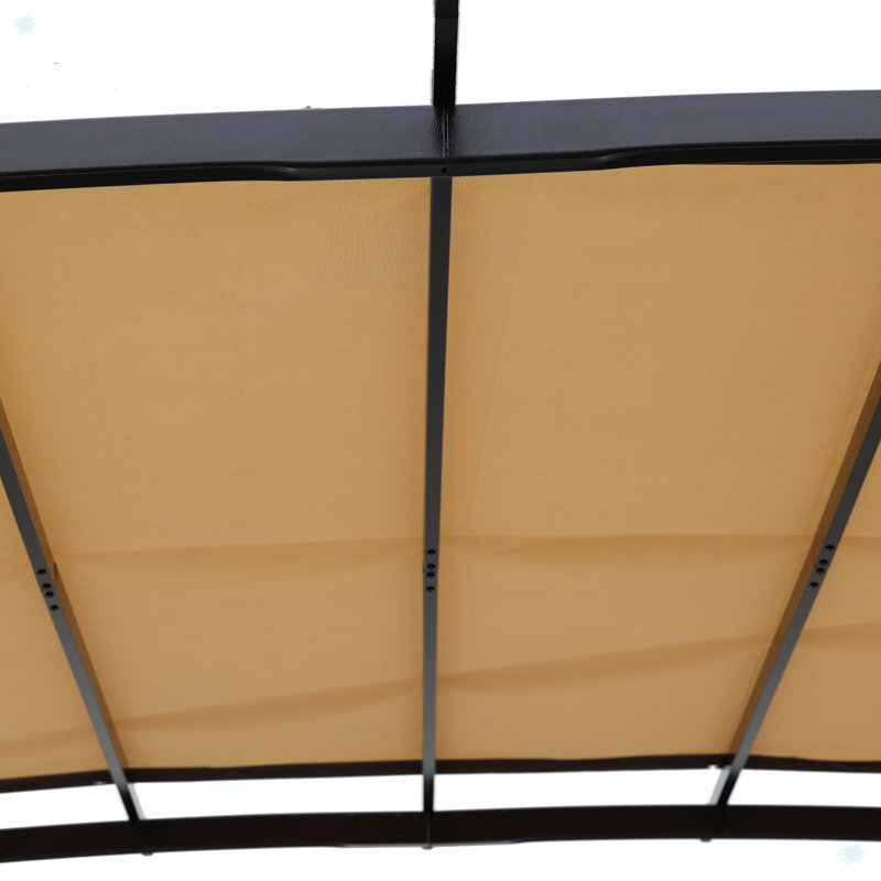 Housse de remplacement pour auvent universel pour structure de pergola extérieure courbée 12 x 9 pi