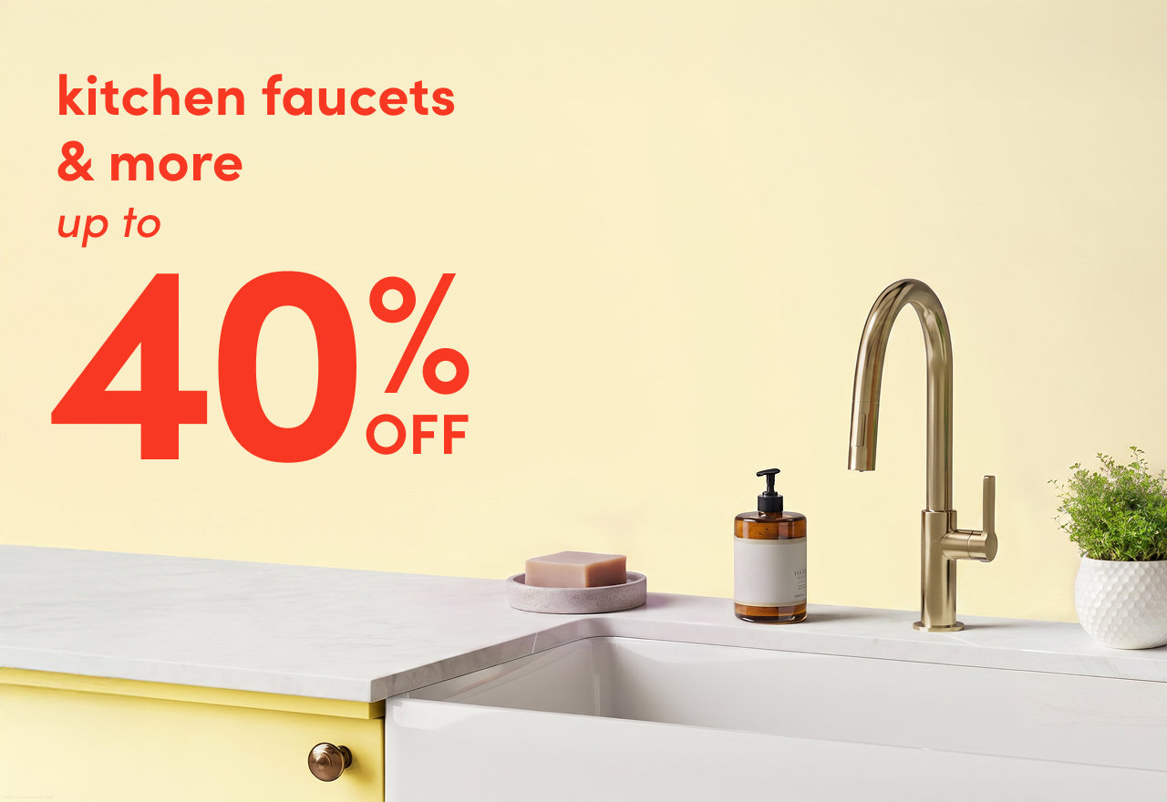 kitchen faucets & more on clearance