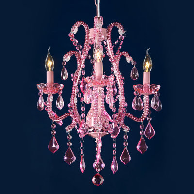 Lotus 3-Light Candle-Style Chandelier