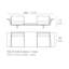 Delta 110.25" W 2 Seat Loveseat and Table-65120454-65120453