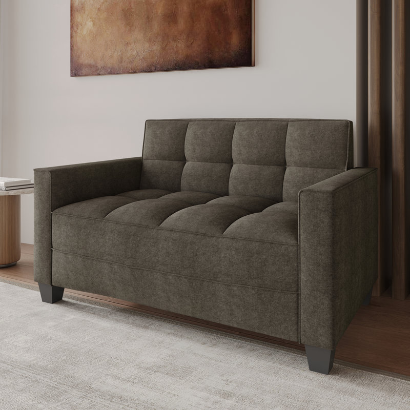 Causeuse en velours Olivia, Brun