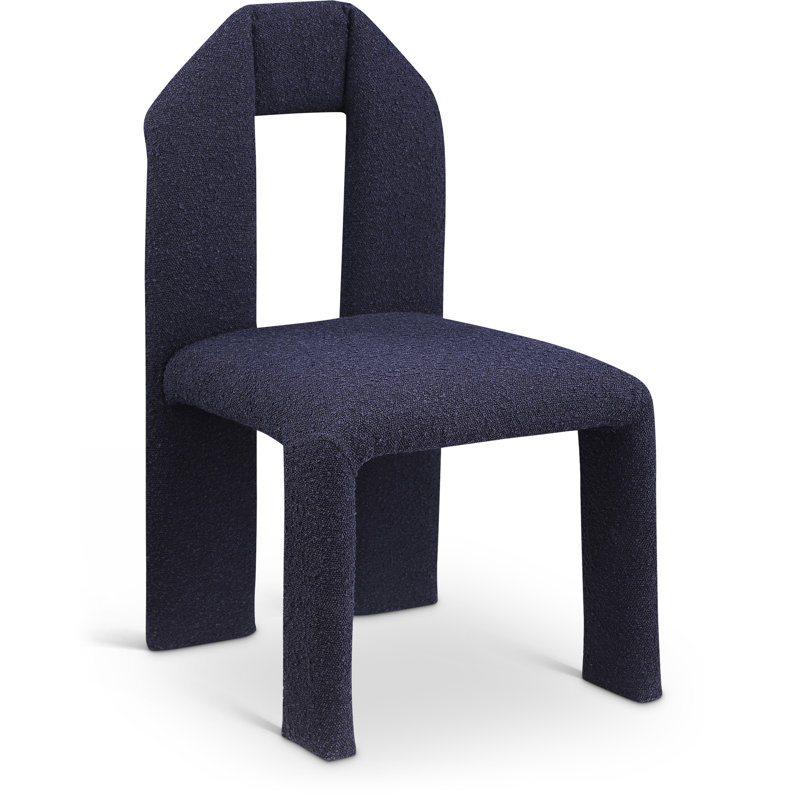 Chaise rembourrée Bennett, Tissu bleu marine