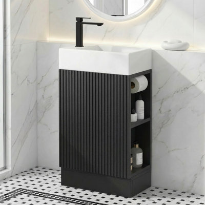 Meuble-lavabo simple 18,6 po avec lavabo