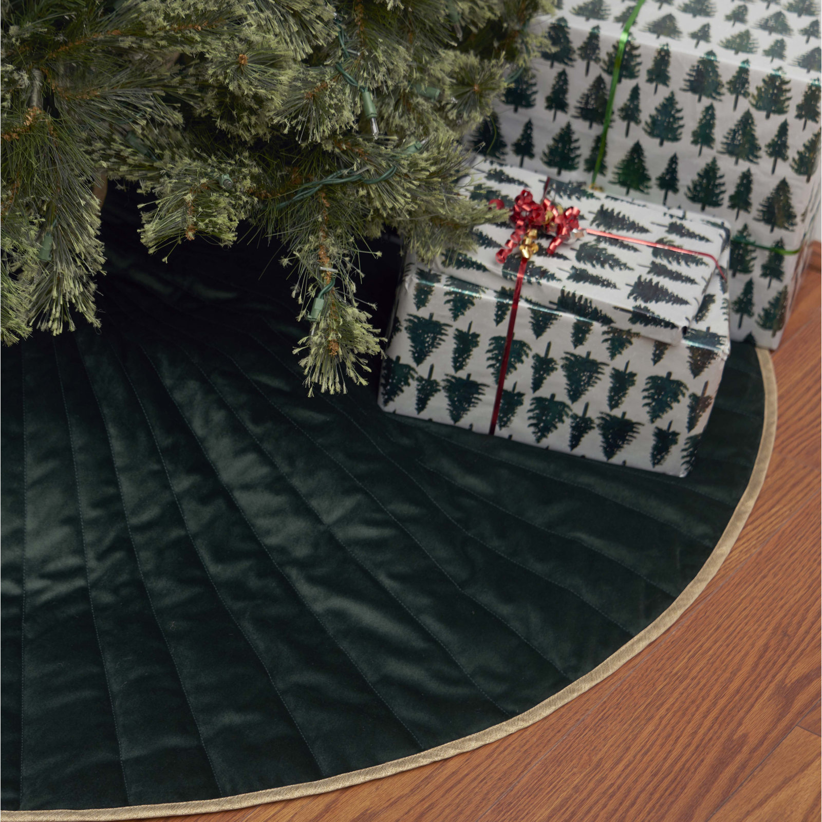 Velvet Embroidered Tree Skirt