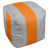 Argent / orange / argent