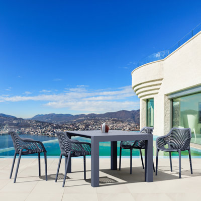 Asherton 55'' Rectangular 4 - Person Outdoor Dining Set