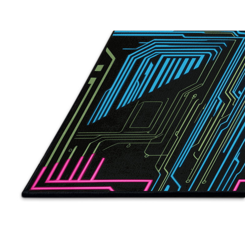 Photon Slice Rug, Square 4'
