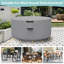 Housse imperméable ronde pour meubles de patio
