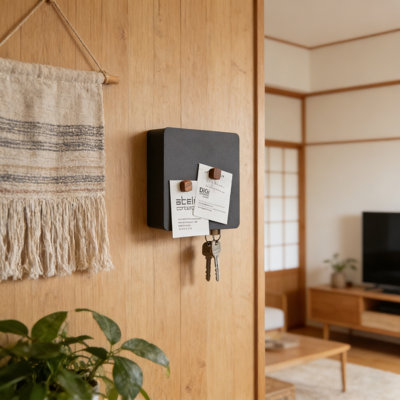 Metal Wall Organizer with Wall Baskets