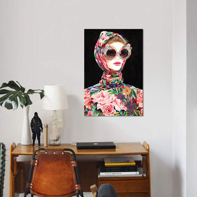 «Bella DG», impression sur toile, H 40 po x l 26 po x P 1,5 po, Toile tendue, Pas de tapis
