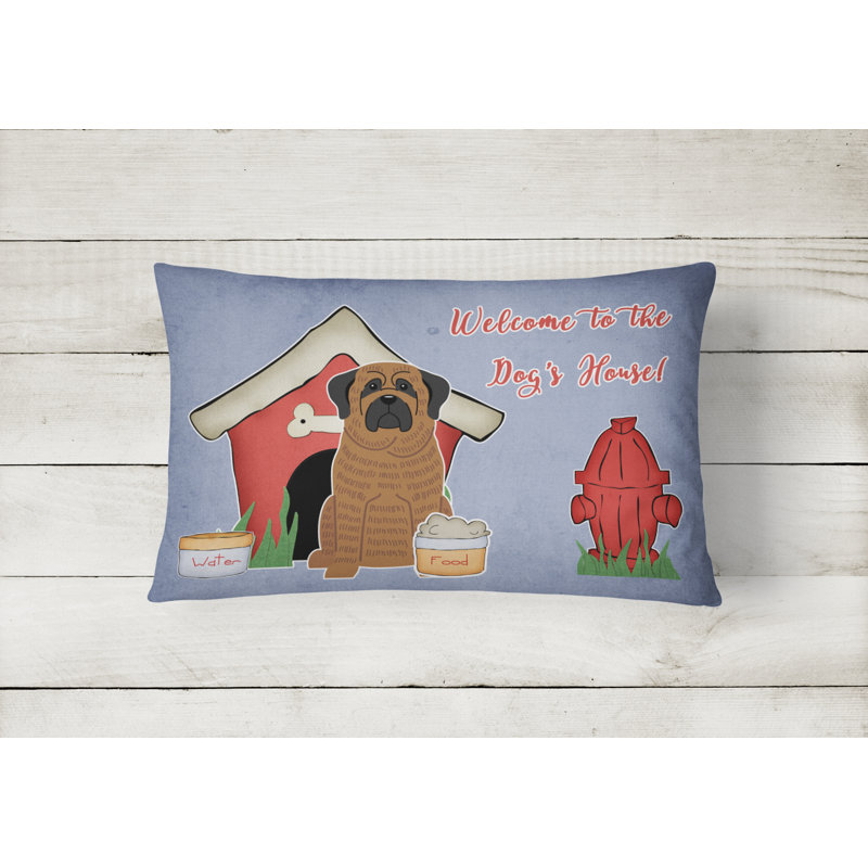 Coussin lombaire intérieur/extérieur moderne dog house, Brun