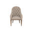 Chaise avec accoudoirs capitonnée Inie